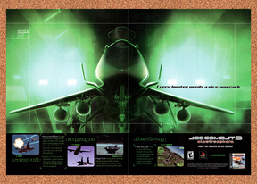2000 Ace Combat 3 Electrosphere PS1 Original Advertisement / Retro Promo v1
