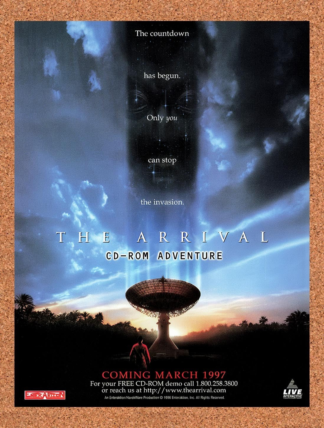 1997 The Arrival PC Original Advertisement / Retro Promo v1