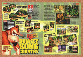 Donkey Kong Country SNES Original 1994 Ad Authentic Video Game Review Promo
