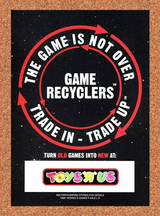 Toys R Us Game Recyclers Original 1996 Ad Authentic Retro Video Game Promo