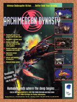 1996 Archimedean Dynasty PC Original Advertisement / Retro Promo v1