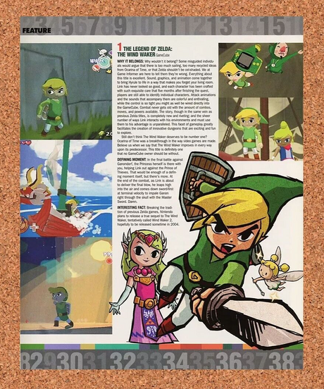 Legend Zelda Windwaker GameCube Original 2005 Ad Authentic Video Game Promo v2