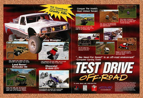 1997 Test Drive Off-Road PC Original Advertisement / Retro Promo v1