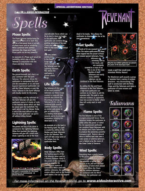 1999 Revenant Spells Original Advertisement / Retro Promo vr1