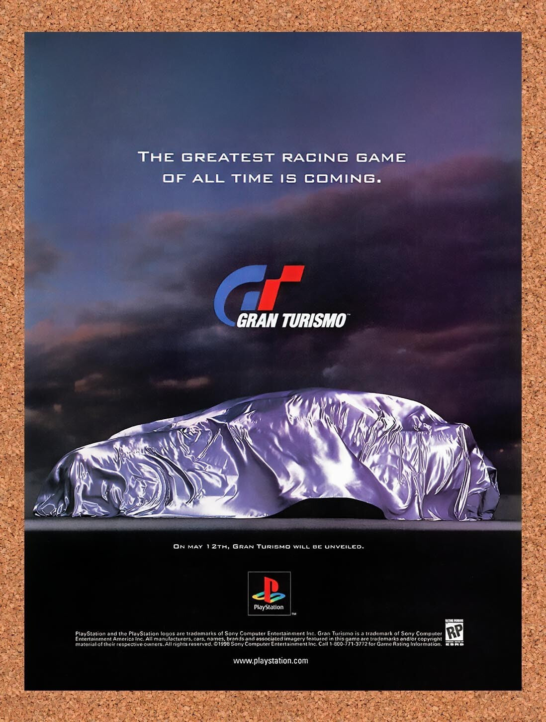 1998 Gran Turismo PS1 Original Advertisement / Retro Wall Art v1