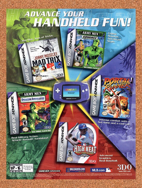 2001 3DO GBA Games Original Advertisement / Retro Wall Art v1
