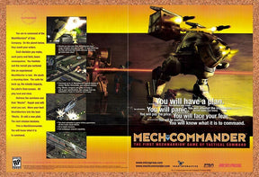 1998 MechCommander 1 PC Original Advertisement / Retro Promo v5