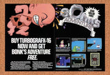 Bonk's Adventure Turbo Grafx-16 Original 1991 Ad Authentic Video Game Promo
