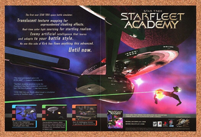Star Trek Starfleet Academy PC Original 1999 Ad Print Authentic Video Game Promo