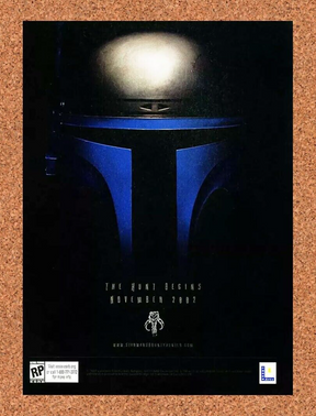 Star Wars Bounty Hunter GameCube Original 2004 Ad Authentic Video Game Promo v1