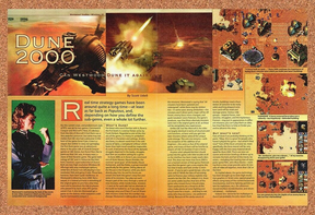 Dune 2001 PC Original 1998 Print Ad Authentic Video Game Preview Promo