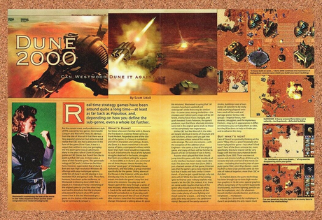 Dune 2001 PC Original 1998 Print Ad Authentic Video Game Preview Promo