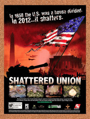 2005 Shattered Union Xbox Original Advertisement / Retro Promo v1