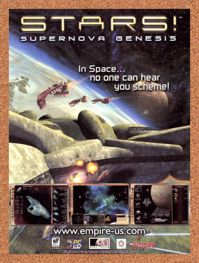 2000 Stars! Supernova Genesis PC Original Advertisement / Retro Promo v1