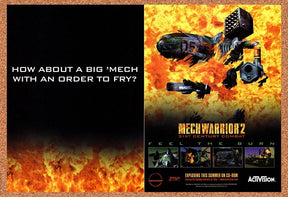 1995 MechWarrior 2 PC Original Advertisement / Retro Promo v4