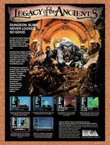 1987 Legacy Of The Ancients Commodore 64 Original Ad / Retro Wall Art v1
