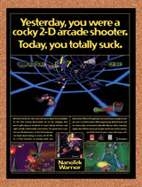 1997 NanoTek Warrior PS1 Original Advertisement / Retro Promo v1