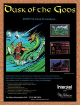 1992 Dusk Of The Gods MS-DOS Original Advertisement / Retro Wall Art v1