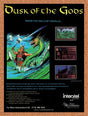 1992 Dusk Of The Gods MS-DOS Original Advertisement / Retro Wall Art v1