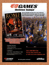 2004 Rome Total War EB Games Original Advertisement / Retro Promo v3