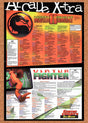 1994 Arcade X-tra Mortal Kombat II Virtua Fighter Original Ad / Retro Wall Art