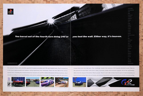 1999 Gran Turismo 2 PS1 Original Advertisement / Retro Wall Art v1