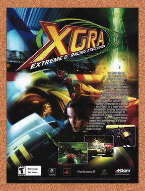 2003 XGRA Extreme G Racing Association PS2 Original Advertisement / Promo v1