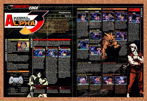 1999 Street Fighter Alpha 3 PS1 Original Advertisement / Retro Promo vr1