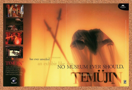 Temujin PC Original 1997 Print Ad Authentic Graphic Adventure Video Game Promo