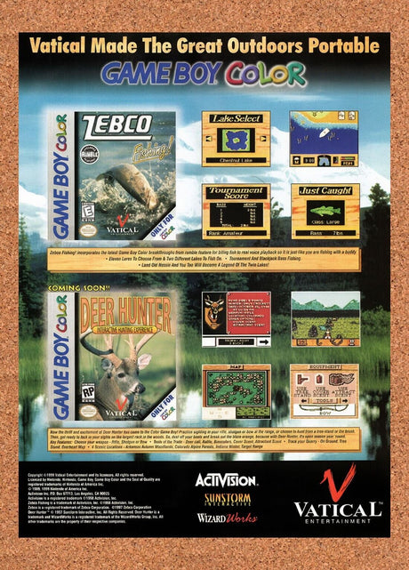 1999 Vatical GBC Outdoor Games Original Advertisement / Retro Wall Art v1