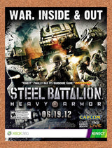 2012 Steel Battalion Heavy Armor Xbox 360 Kinect Original Ad / Retro Wall Art v1