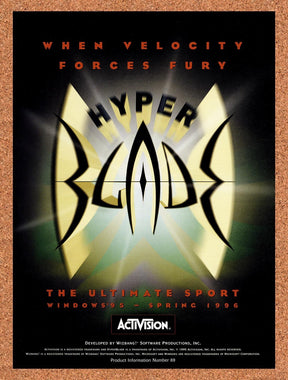 1996 HyperBlade PC Original Advertisement / Retro Promo v5