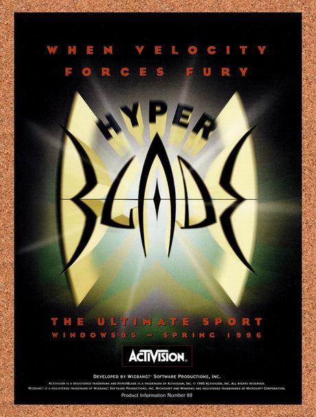 1996 HyperBlade PC Original Advertisement / Retro Promo v5