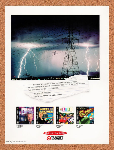 1999 Sony PS1 Games At Target Original Advertisement / Retro Promo vg4