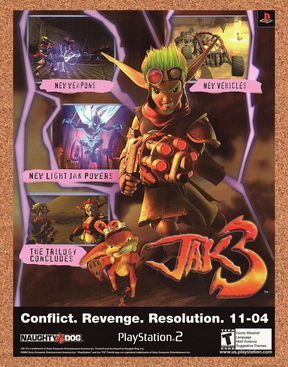 Original 2004 Jak 3 PS2 Vintage Print Ad - Video Game Promo Wall Art 2