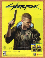 Cyberpunk 2077 PS4 Original 2020 Ad - Video Game Display Promo