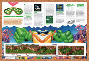 1993 Battletoads Genesis Original Advertisement / Retro Wall Art v5