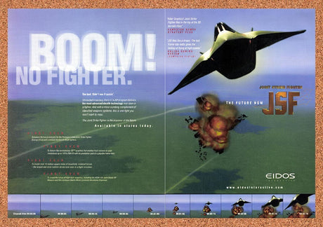 1998 Joint Strike Fighter JSF PC Original Advertisement / Retro Promo v2
