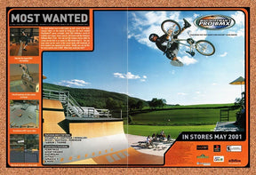 2001 Mat Hoffman's Pro BMX PS2 Original Advertisement / Retro Promo v3