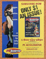 Tomb Raider PC Original 1999 Ad Authentic PC Accelerator Mag Video Game Promo