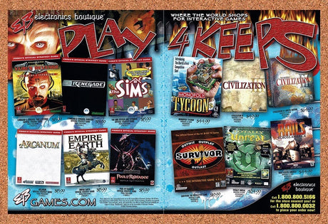 2001 EB Games PC Games Original Advertisement / Retro Promo v10
