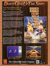 1996 Wooden Ships & Iron Men PC Original Advertisement / Retro Promo v1