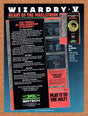 1989 Wizardry 5 Heart Of The Maelstrom Apple II Original Ad / Retro Wall Art v1