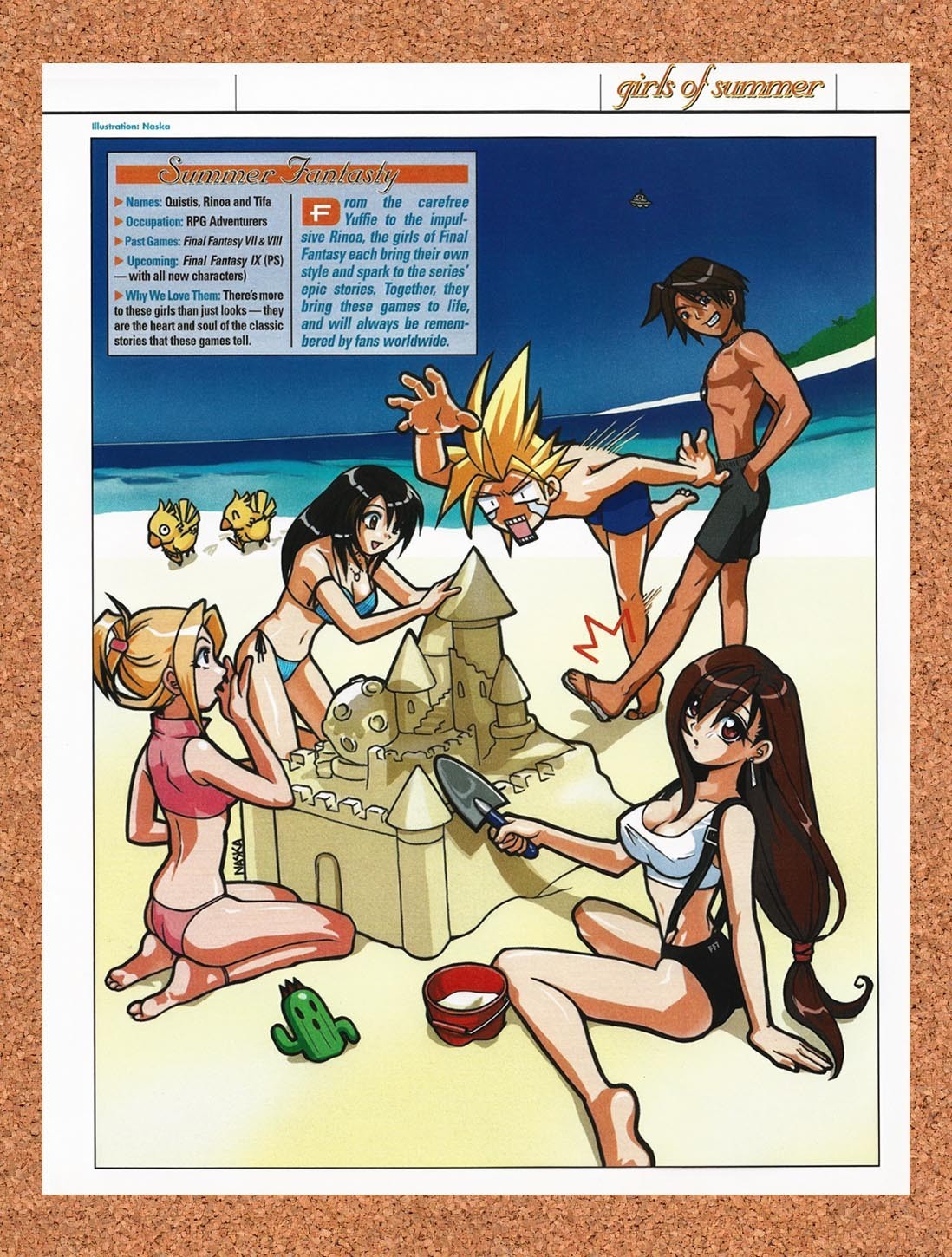 2000 Final Fantasy Swimsuit Special VII & VIII Original Ad / Promo vr1