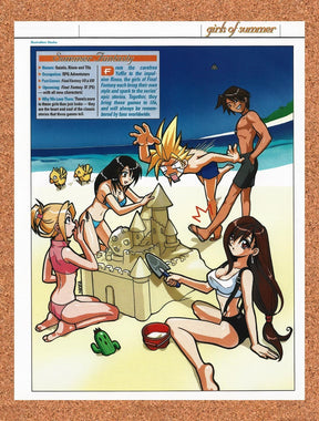 2000 Final Fantasy Swimsuit Special VII & VIII Original Ad / Promo vr1