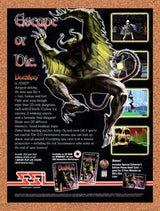 DeathKeep Advanced D&D PC Original 1995 Vintage Ad - Video Game Art Promo