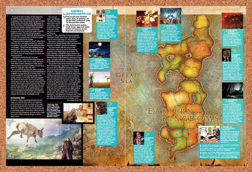 World Of WarCraft Burning Crusade Original 2006 Vintage Ad - Eastern Kingdoms