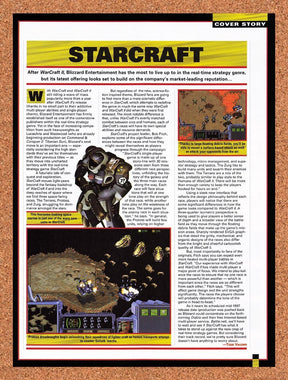 1997 StarCraft PC Original Advertisement / Retro Promo vr8