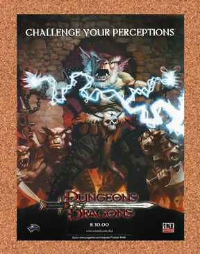 Dungeons And Dragons PC Original 2002 Ad Authentic Roleplaying Video Game Promo