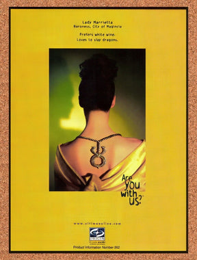 1997 Ultima Online PC Original Advertisement / Retro Wall Art v1